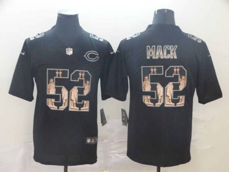 Men Chicago Bears #52 Mack Black Goddess fashion Edition Nike NFL Jerseys->oakland raiders->NFL Jersey